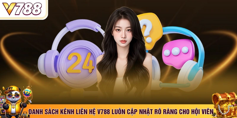 Danh sách kênh liên hệ V788 luôn cập nhật rõ ràng cho hội viên