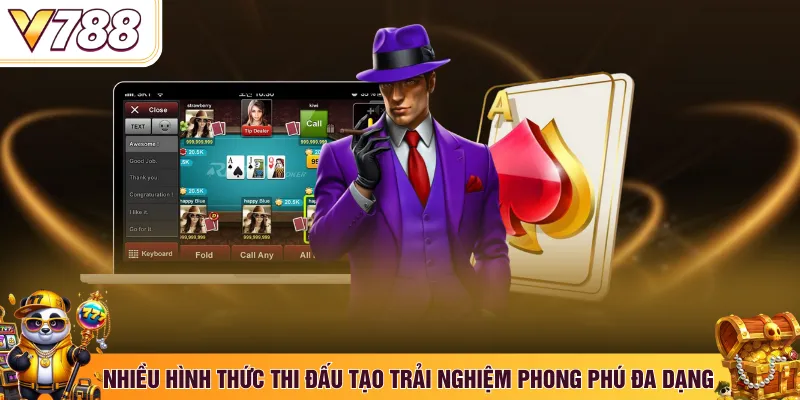 Nhiều hình thức thi đấu tạo trải nghiệm phong phú đa dạng
